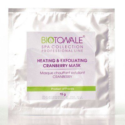Самонагріваюча пілінг - маска з журавлиною HEATING CRANBERRY MASK Biotonale 15 г саше 2698125820 фото