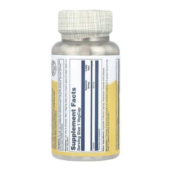 L-Tyrosine 500mg - 100 vcaps 31949 фото
