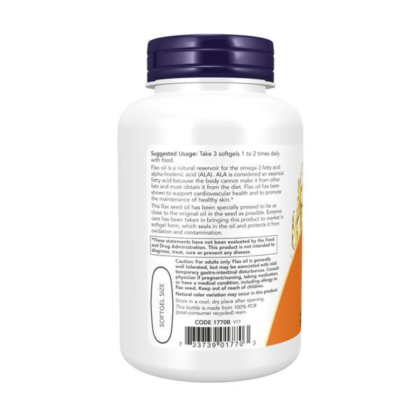 Flax Oil 1000mg - 100 softgels 29680 фото