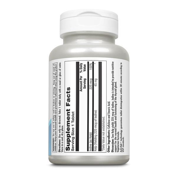 Kelp Iodine 225mcg - 250 tabs 26624 фото