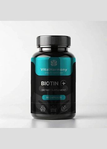 Биотин Плюс Biotin Plus VitalHarmony, 90 капсул 2655614350 фото