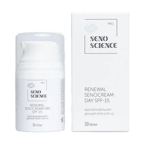 Восстанавливающий дневной крем с SPF-15 Renewal SenoCream Day SPF-15 Senoscience 50 мл 2322676528 фото