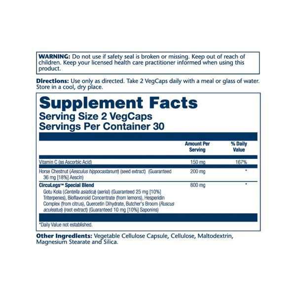 CircuLegs Circulation Support 200mg - 60 vcaps 26908 фото