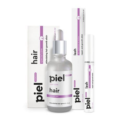 Комплекс засобів для волосся та вій: Відновлення та ріст Hair Care Piel, 5мл+50мл 2768988189 фото