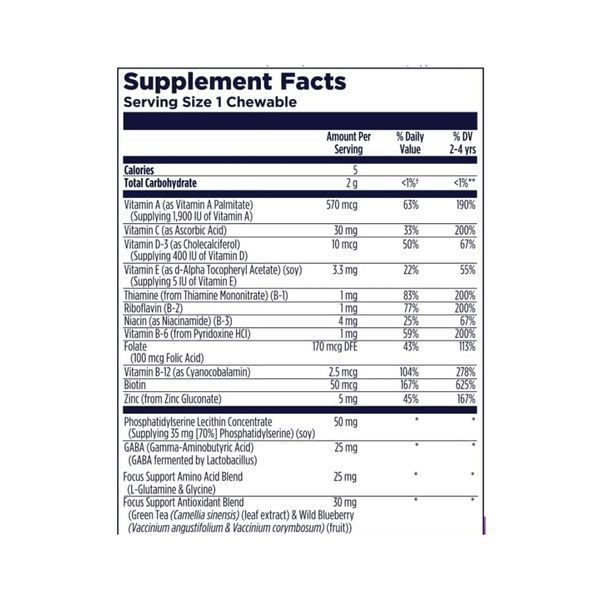 Focus-Saurus - 30 chewables Grape 31905 фото