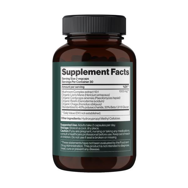 4Mushroom Complex 1000 mg - 60 vegcaps 29586 фото