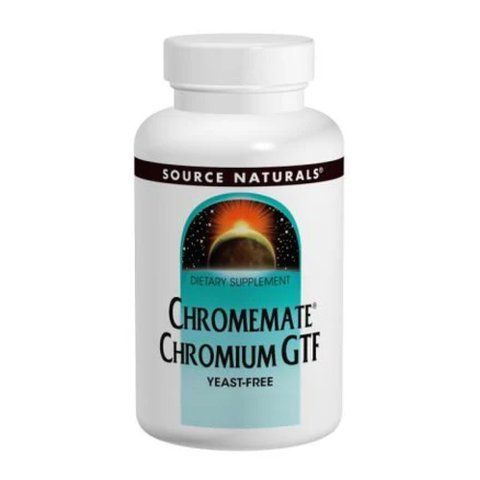 ChromeMate&reg; Chromium GTF 200mcg Yeast Free - 120 tabs (Пошкоджена банка) 34002 фото