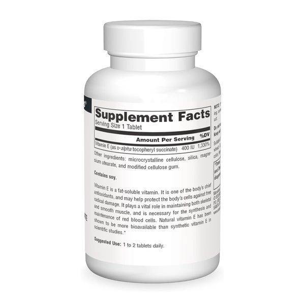Vitamin E 400 IU D-Alpha Tocopherol - 100 tabs 31372 фото