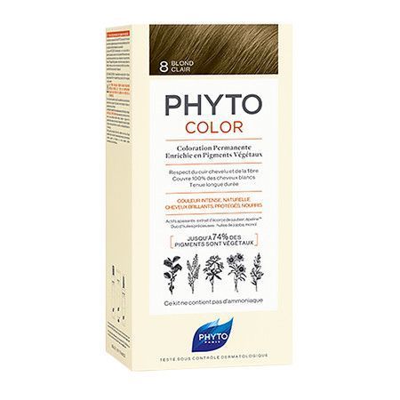 Фито Фитоколор безаммиачная крем-краска для волос Phyto PhytoColor Permanente 8 Светло-русый 112 мл РН10013 фото