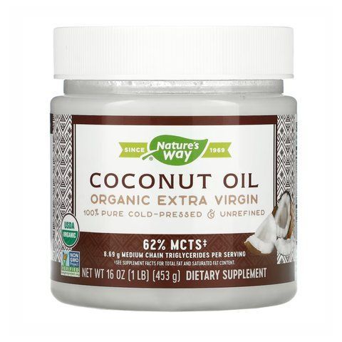 Organic Extra Virgin Coconut Oil - 16 oz 23607 фото
