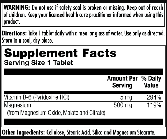 Magnesium Sustained Release Triple Source 500mg - 100 tabs 23515 фото