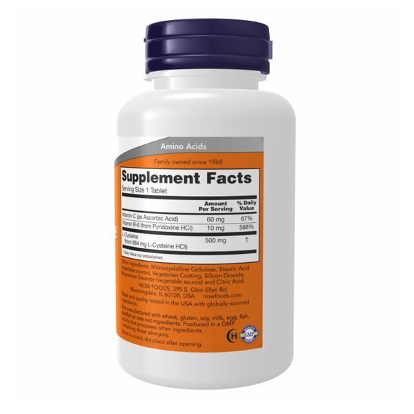 Cysteine 500mg - 100 tabs 22512 фото