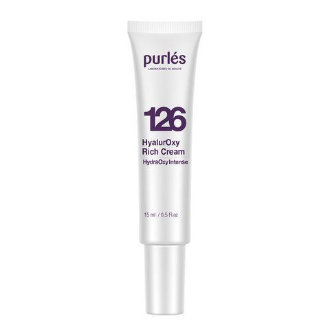 Гіалуроновий крем зволожувальний поживний Purles HyalurOxy Rich Cream, 15 мл 6126 фото