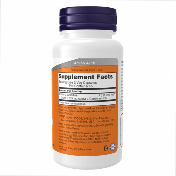 Acetyl L-Carnitine 500mg - 200 vcaps 22515 фото