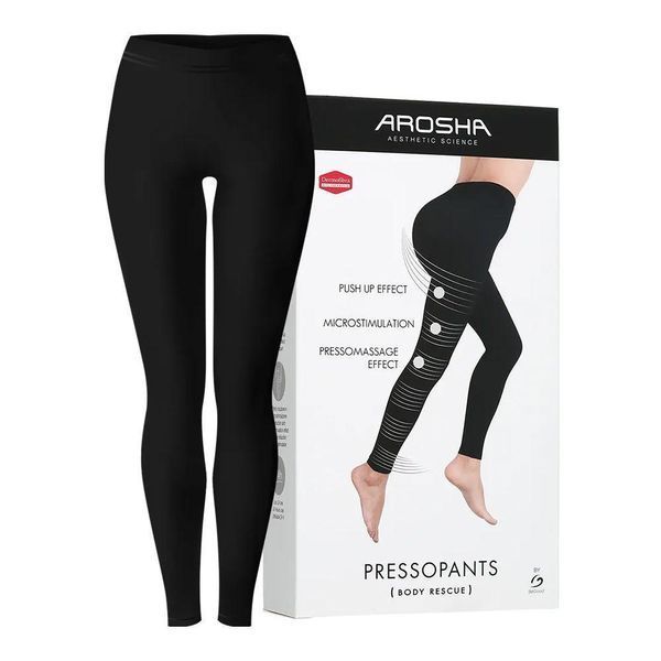 Черные леггинсы от целлюлита размер М PRESSOPANTS Leggings in Bio Infrared Dermofibra Size M AROSHA, 1 шт 2863317616 фото
