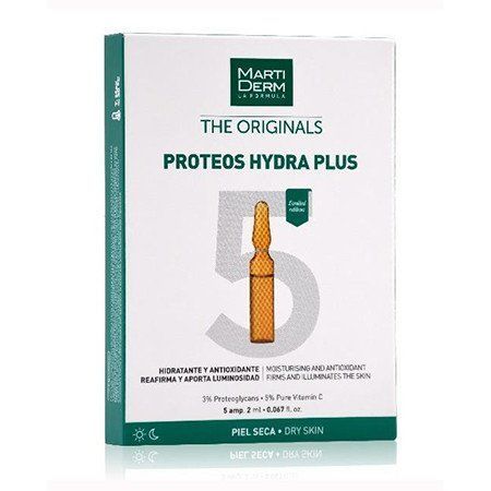 Мартидерм ампулы для сухой и обезвоженной кожи MartiDerm The Originals Proteos Hydra Plus 5 амп по 2 мл MA021215 фото