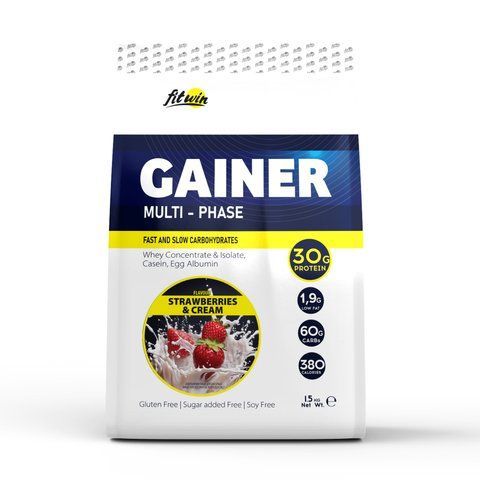 Gainer - 1500g Strawberry and Cream 26477 фото