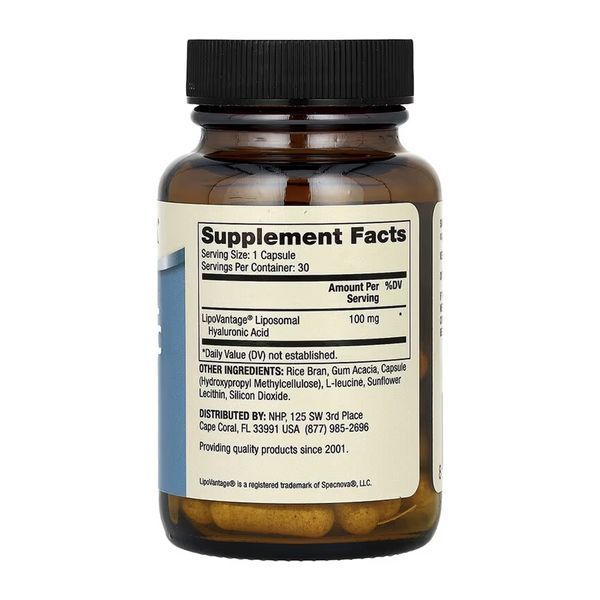 Liposomal Hyaluronic Acid - 30 caps (До 11.26) 34015 фото