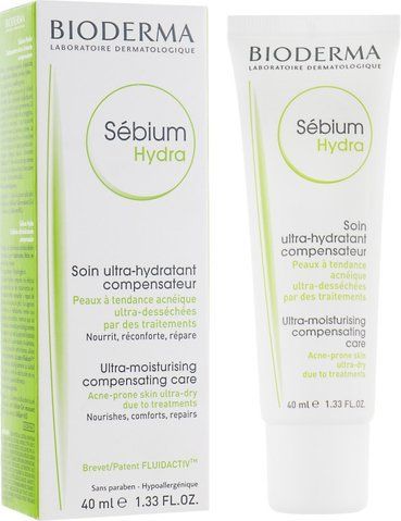 Біодерма Себіум Гідра зволожувальний Крем Bioderma Sebium Hydra Moisturizing cream 40 мл 028612І фото
