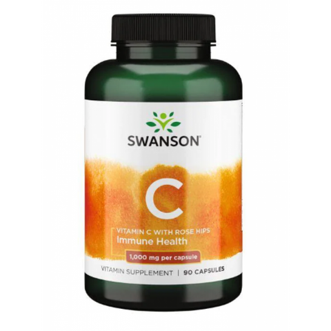 Vitamin C with Rose Hips 1000 mg - 90 caps 8031 фото