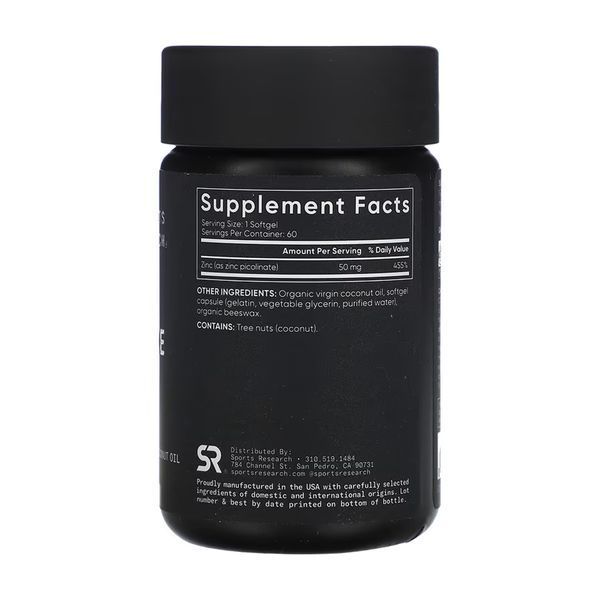Zinc Picolinate 50mg - 60 softgels 31387 фото