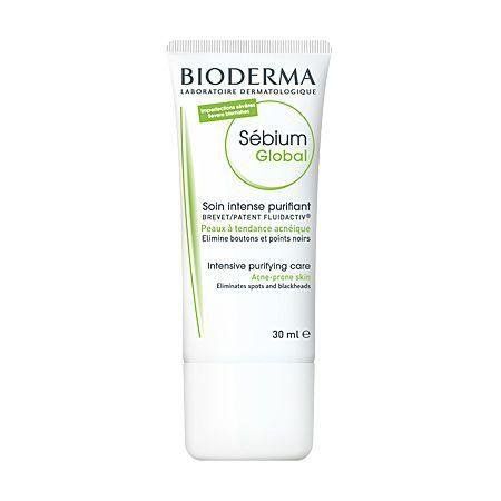 Біодерма Себіум Глобаль інтенсивний оздоровлювальний догляд Bioderma Sebium Global intensive purifying care 30 мл 028654W фото