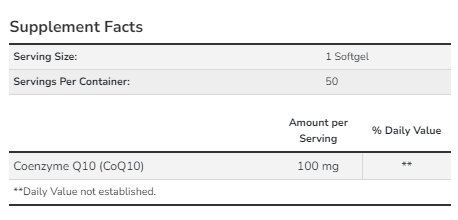CoQ10 100mg - 50 sgels 18439 фото