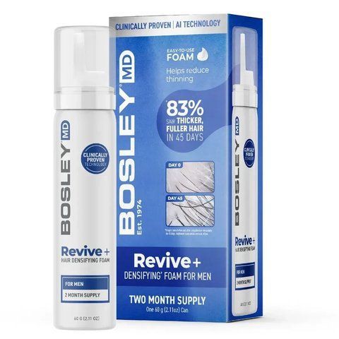 Пена против выпадения волос у мужчин Revive+ BOSLEY, 60 г 2851450101 фото