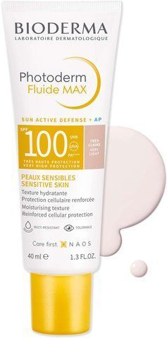 Біодерма Фотодерм Макс Емульсія дуже світлий тон Bioderma Photoderm Max Fluide SPF 100 Teinte Tres Claire 40 мл 28552D фото