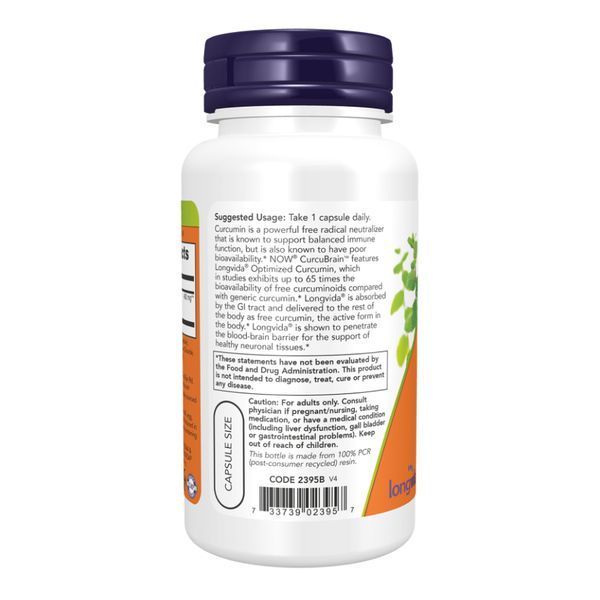 CurcuBrain&trade; 400mg - 50 vcaps 29682 фото