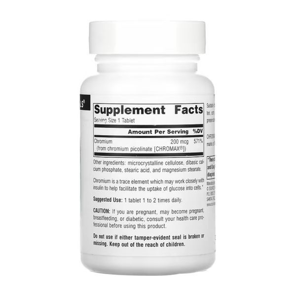 Chromium Picolinate 200 mcg, Yeast Free - 240 tabs 30234 фото