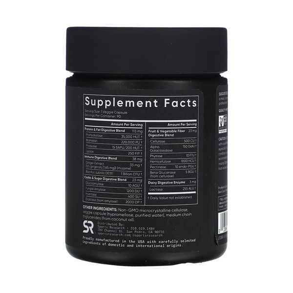 Digestive Enzymes + Probiotic - 90 veggie capsules 31390 фото
