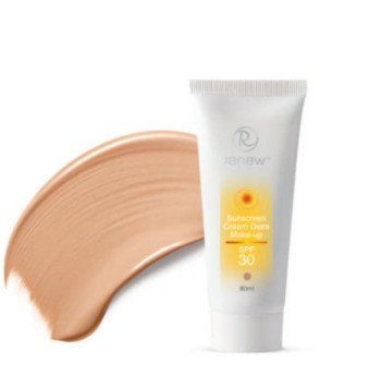 Renew Крем-антиоксидант сонцезахисний тонуючий SPF 30 SUNSCREEN CREAM SPF 30 DEMI MAKE UP 80 мл RENEWSPF30 фото