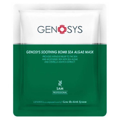 Тканевая маска с водорослями от отёчности Genosys Soothing Bomb Sea Algae Mask 25 г Sea Algae Mask 25 г фото