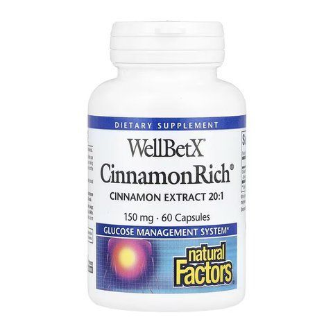 WellBetX CinnamonRich 150mg - 60 caps 33361 фото