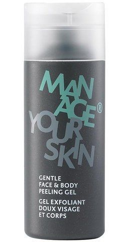 Гель-пілінг для обличчя і тіла для чоловіків Gentle Face & Body Peeling Gel Dr.Spiller, 150 мл 100711 фото