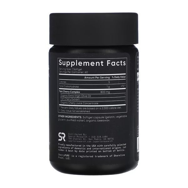 Tart Cherry 800mg - 60 softgels 31396 фото