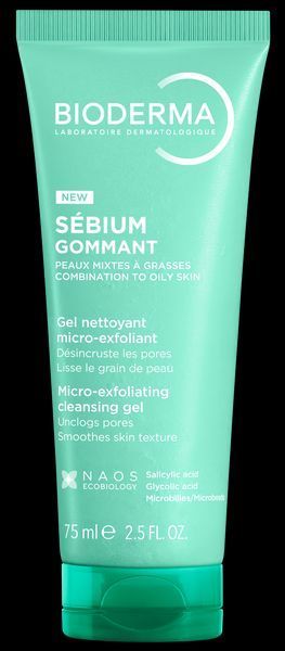 Биодерма Себиум Гель-скраб Гомман Bioderma Sebium Exfoliating Purifying Gel 75 мл 2979953353 фото