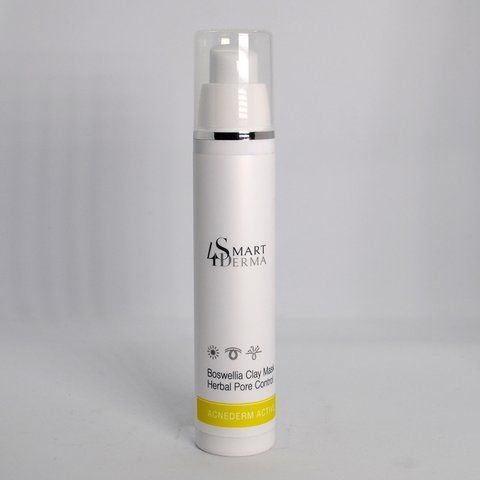 Smart4Derma Acne Derm Active Boswellia Clay Mask Порозвужувальна себорегулююча маска "Босфелія", 50 мл 408-1 фото