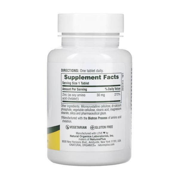 Zinc 30mg - 90 tabs 28034 фото