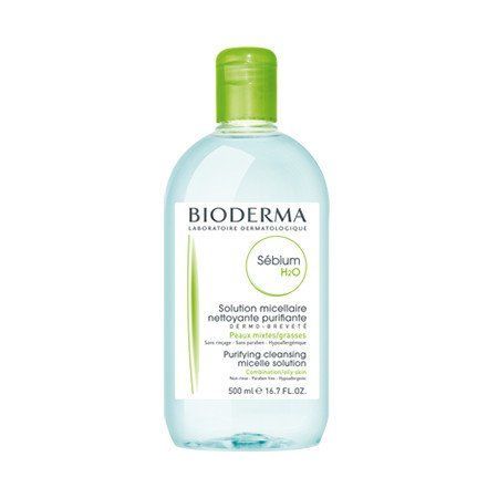 Біодерма Себіум Н2О міцелярний лосьйон Bioderma Sebium Solution Micellaire 500 мл 028642X фото