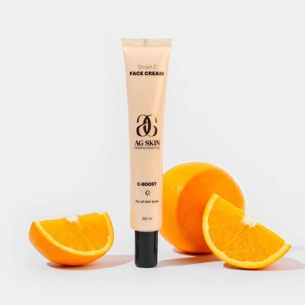 Зволожувальний крем з вітаміном C для сяяння шкіри Smart C face cream AG SKIN 50 мл AG 004 фото