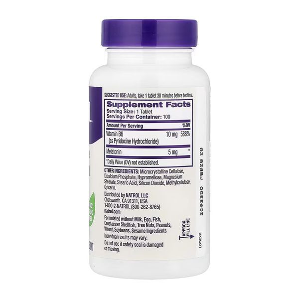 Melatonin 5mg - 100 tabs 31437 фото
