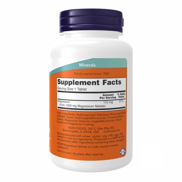 Magnesium Malate 1000mg - 180 tabs 18370 фото