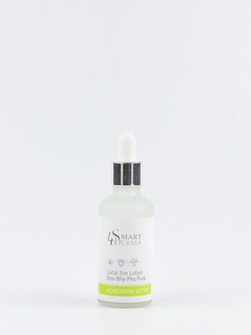 Smart4Derma Acne Derm Active Local Sos Lotion Ана-Bha-Pha Pure Мультикислотна локальна присушка, 50 мл 410 фото