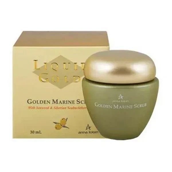 Золотой пилинг с морскими водорослями Liquid Gold Golden Marine Scrub Anna Lotan, 30 мл AL148 фото