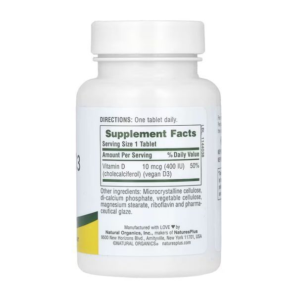 Vitamin D3 400IU - 90 tabs 29495 фото