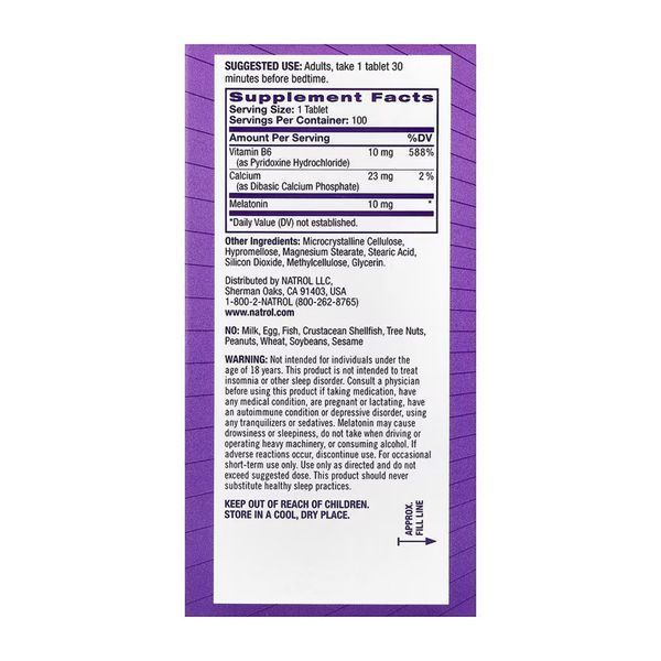 Advanced Sleep Melatonin 10mg - 100 tabs 31441 фото