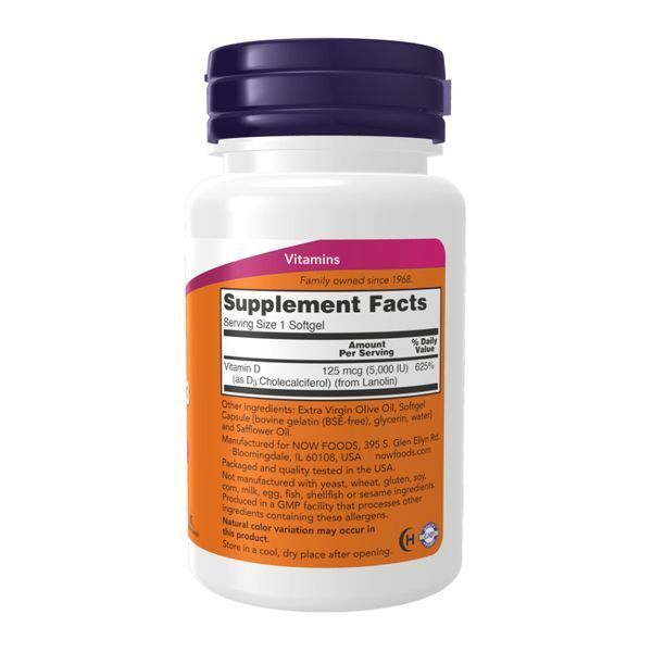 VIT D-3 5000 IU - 30 sgels 28118 фото