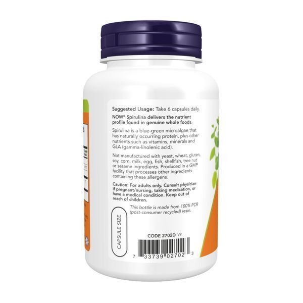 Spirulina 500 mg - 120 vcaps 27147 фото